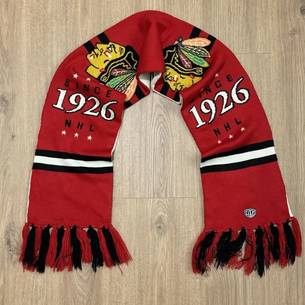Chicago Blackhawks Old Time Hockey Knit Scarf